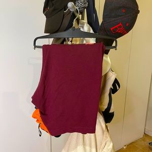 George Burgundy Long Shorts